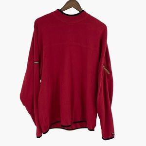 Columbia GRT‎ Maroon Red Omni Dry Performance Fleece Pullover Sweater